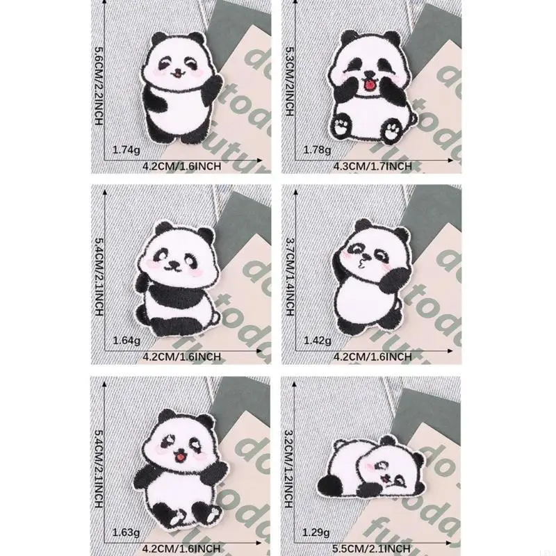 L5ya 6pieces panda theme patches - Фотография_6