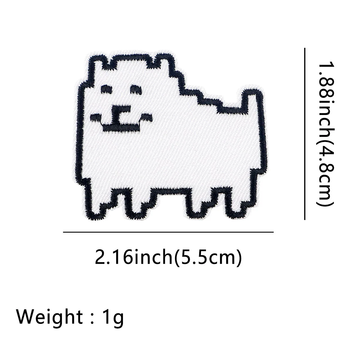 Наклейка pixel dog патч аппликация «сделай сам» на одежду - Фотография_2