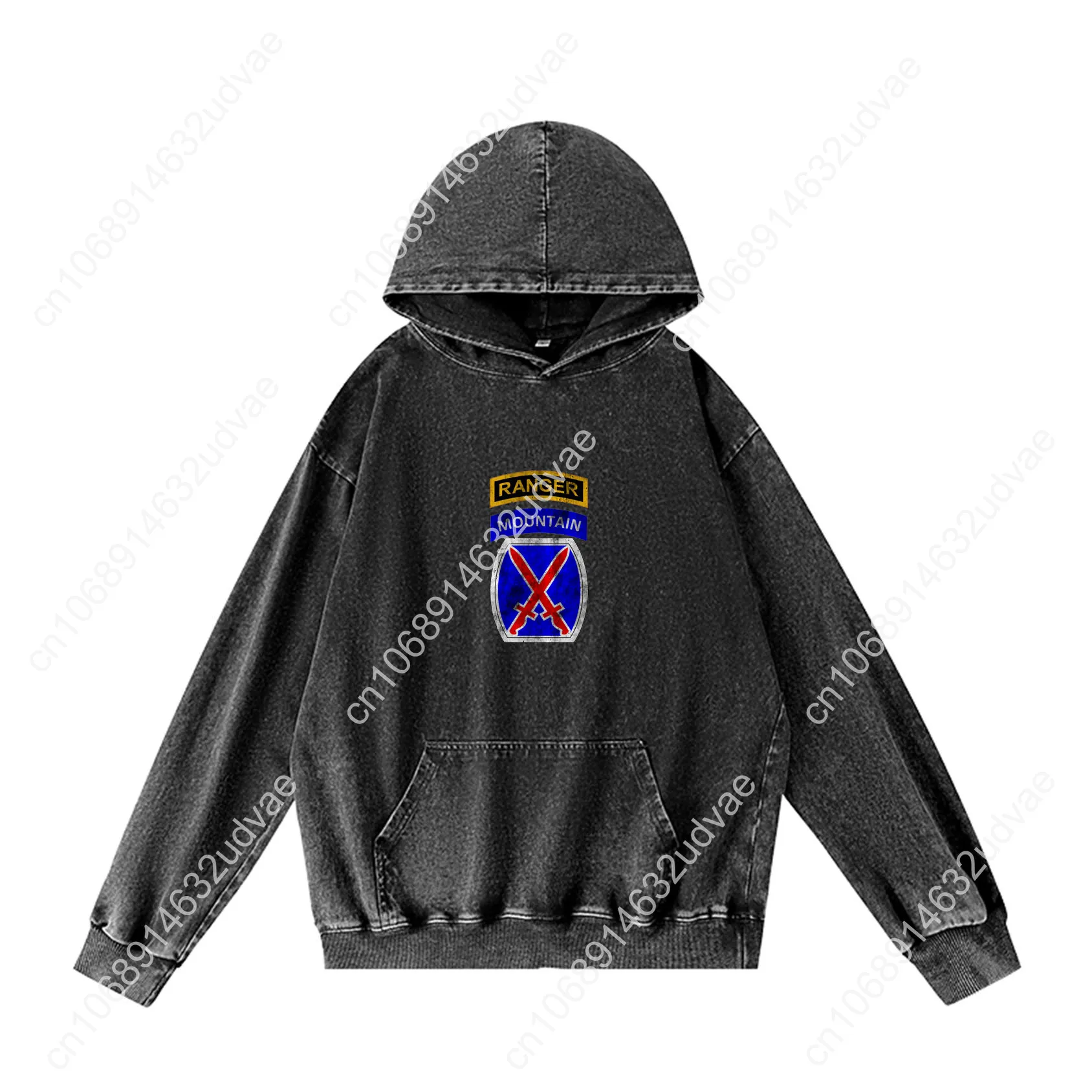 Толстовки с капюшоном 10th mountain mtn division patch range - Фотография_2