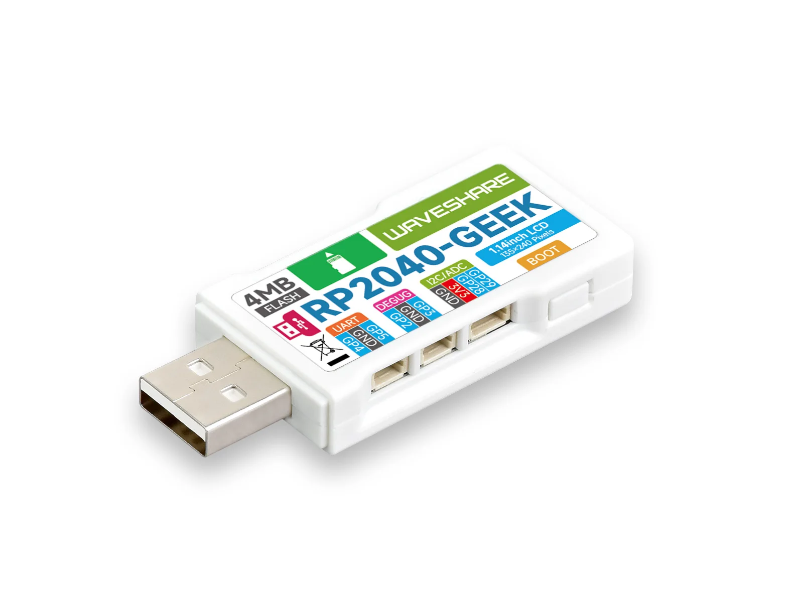 Макетная плата waveshare rp2040-geek - Фотография_5