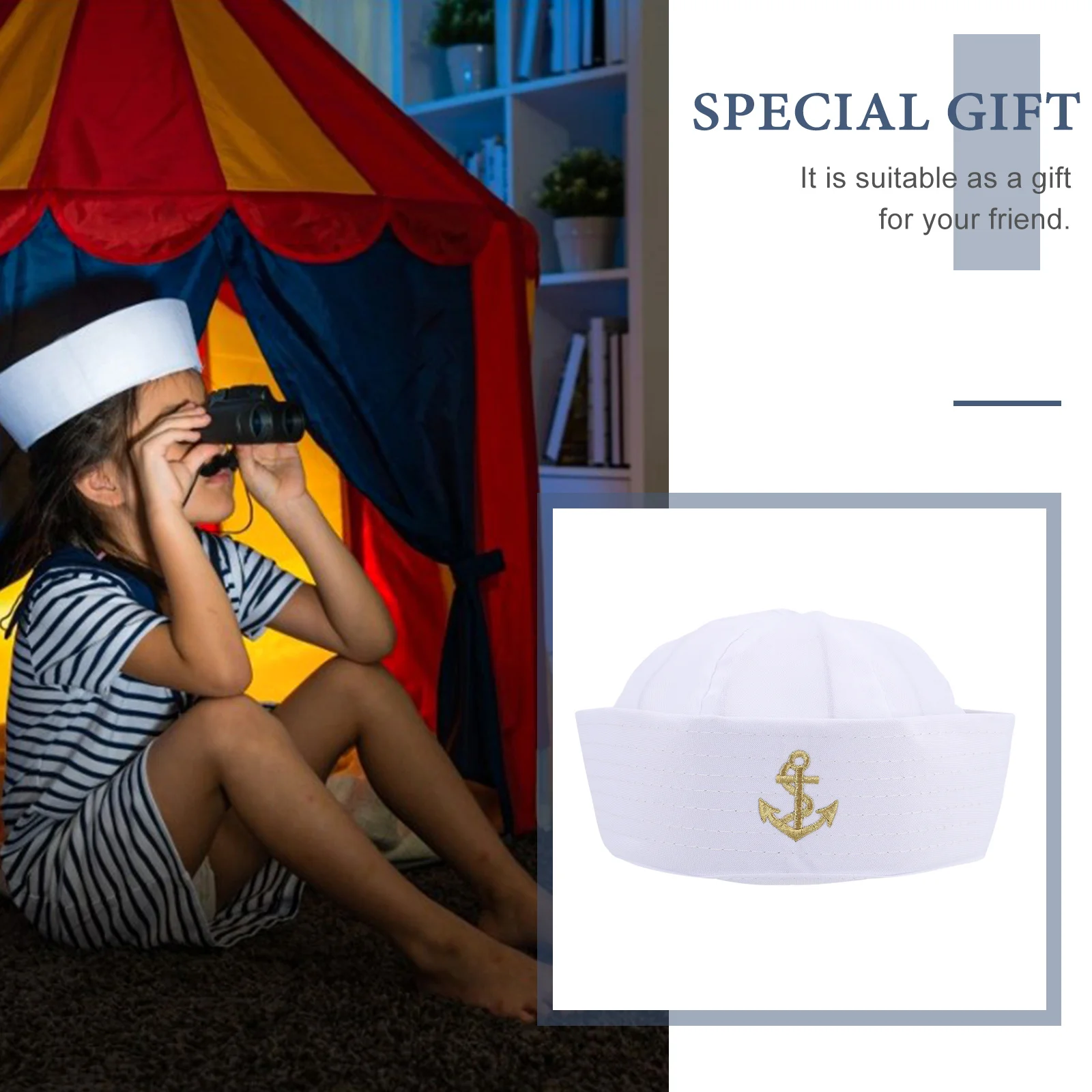 Белая матросская шляпа