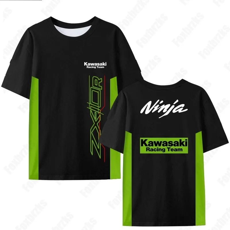 Мужская повседневная футболка 2025 года kawasaki racing team