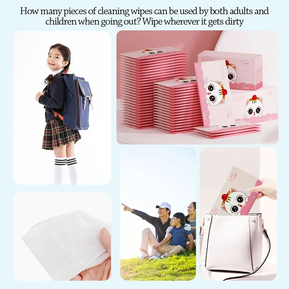 Модные дезинфицирующие детские влажные салфетки для чистки рук - Фотография_5