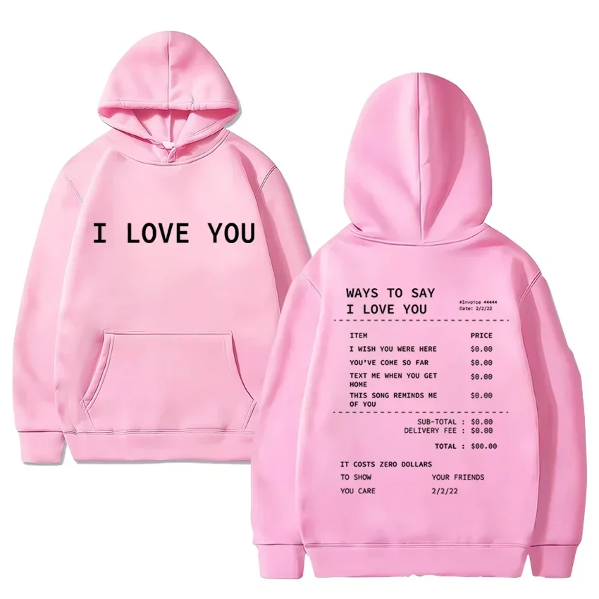 Толстовки с рисунком funny ways to say i love you для мужчин и женщин - Фотография_4