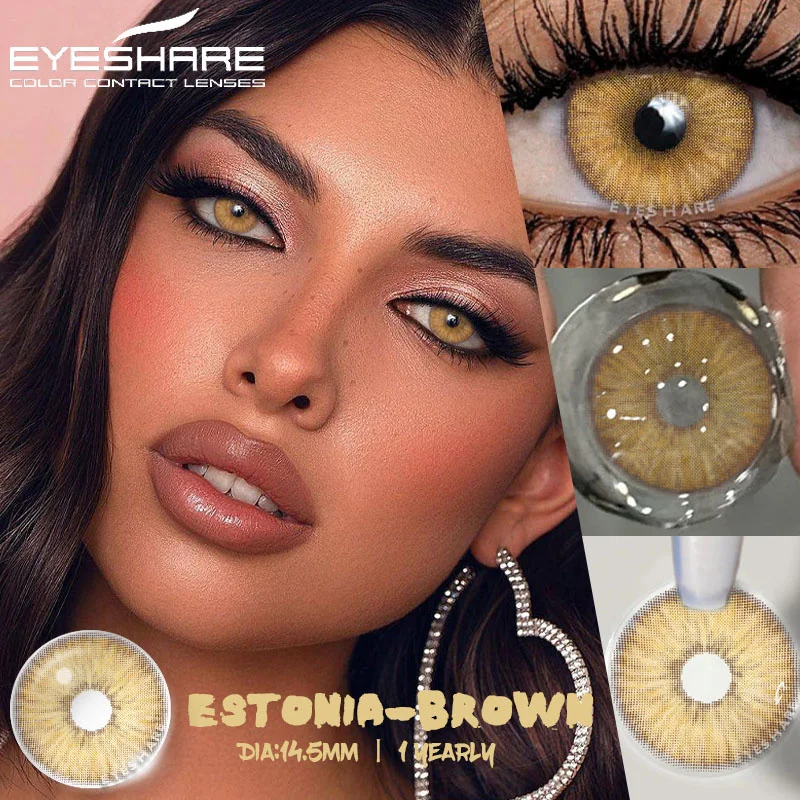 Eyeshare 1 пара красочных контактных линз для глаз - Фотография_3
