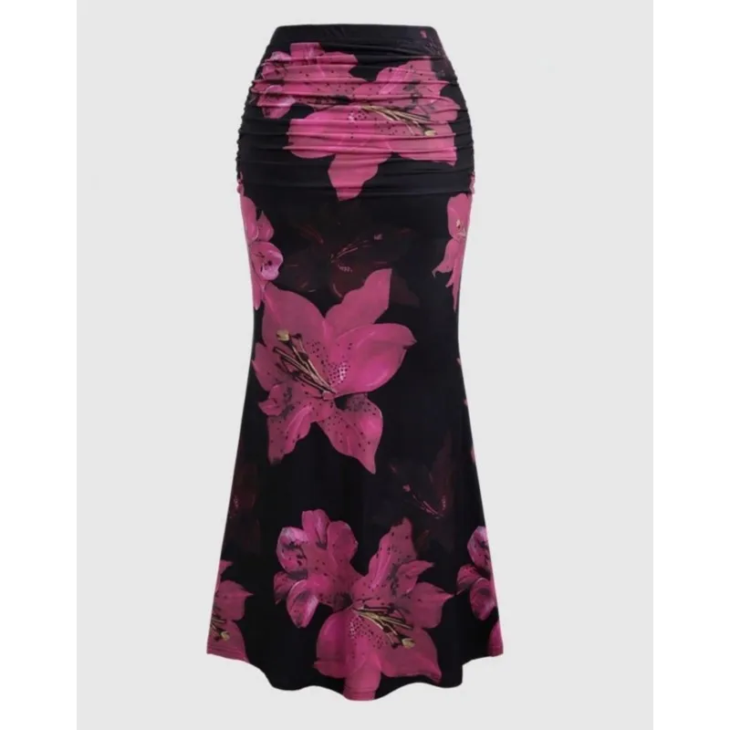 Женская плиссированная юбка трапециевидной формы - Фотография_4