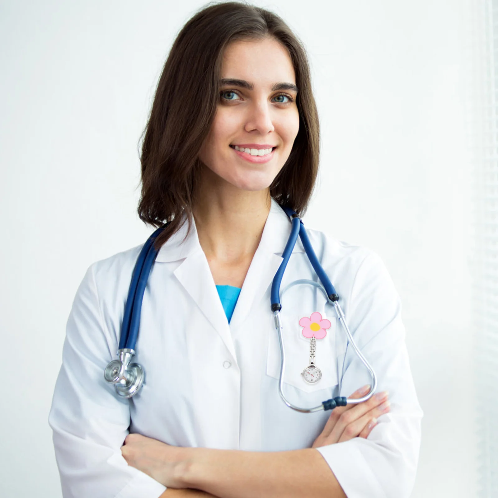 Светящиеся карманные часы с зажимом для медсестры