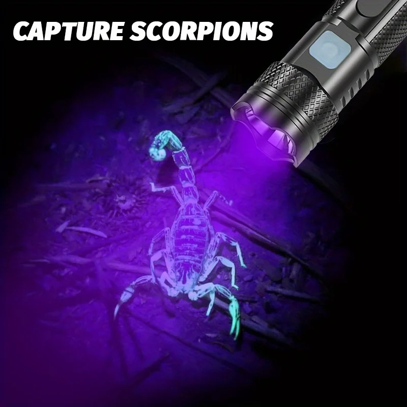 365 нм уф-фонарик черный свет мини-но - Фотография_6