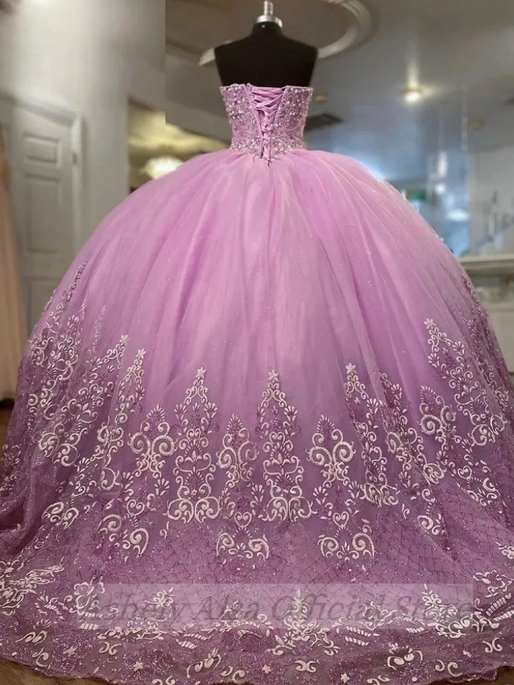 Сиреневое платье quinceanera по - Фотография_3