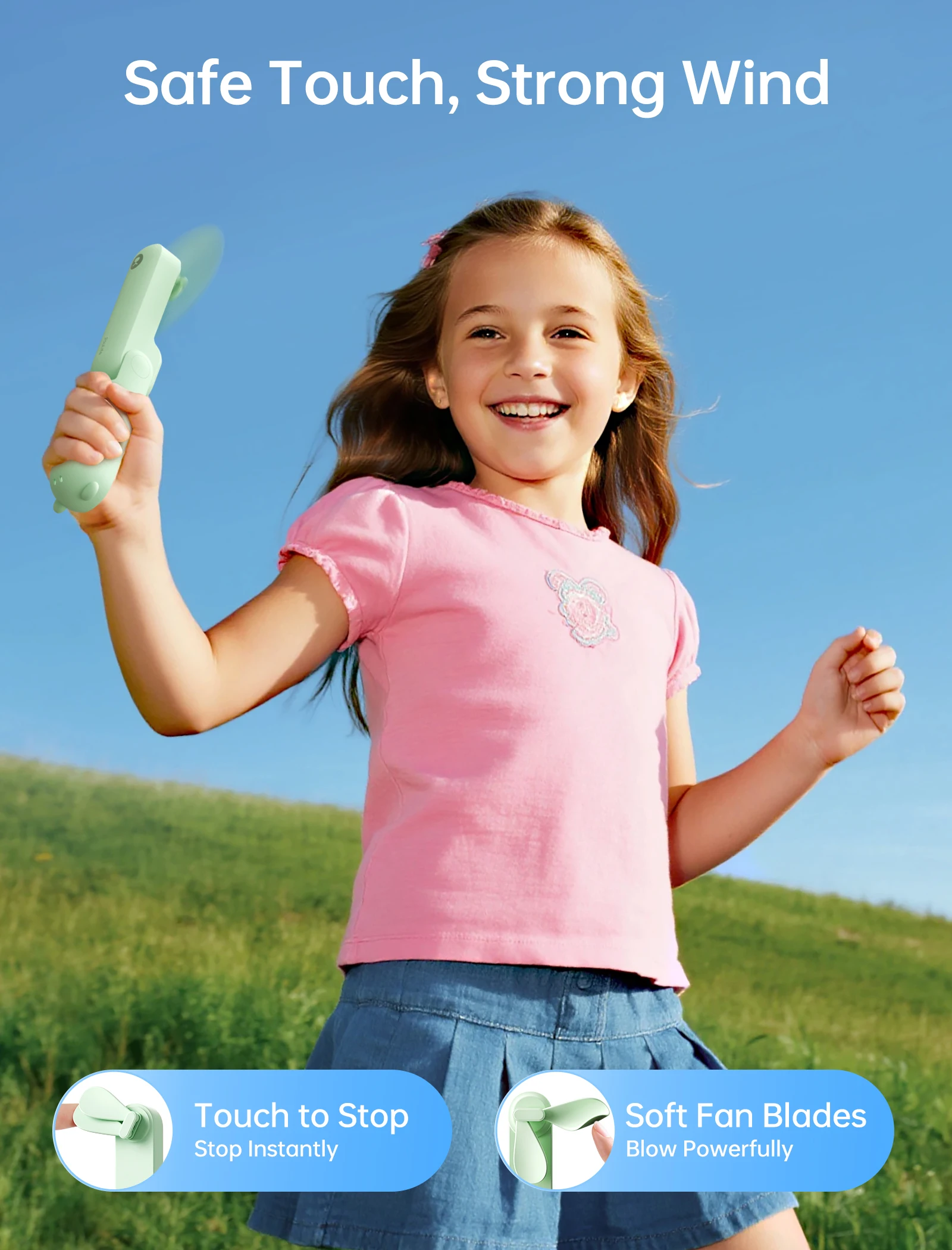 Портативный вентилятор jisulife - Фотография_3