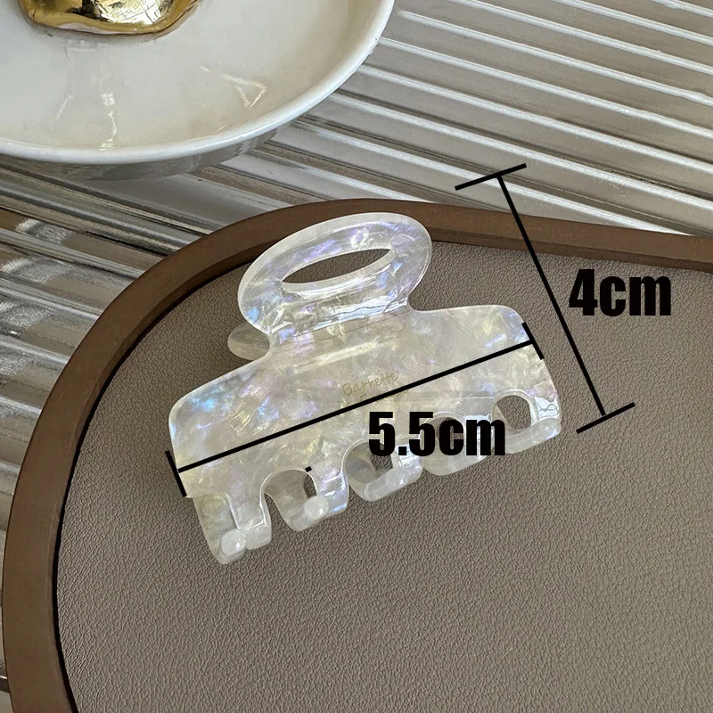 5,5 см длинные ацетатные заколки для волос в виде крабов - Фотография_6