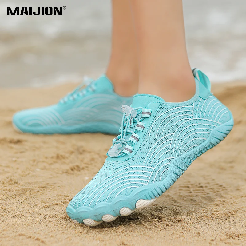 Легкая быстросохнущая женская обувь цвета морской волны - Фотография_6