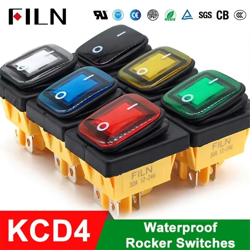 Сверхмощный 4-контактный dpst ip67