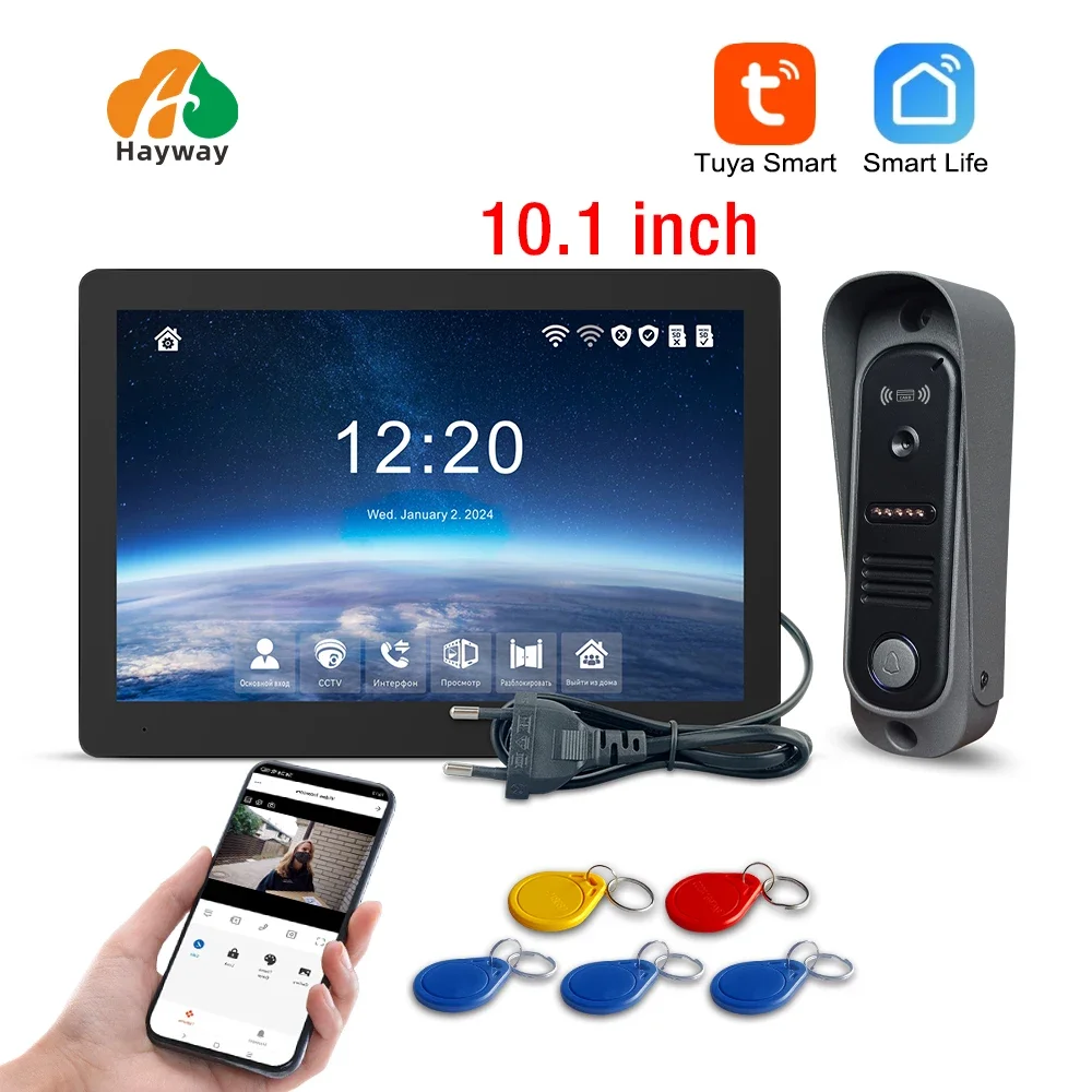 Комплект видеодомофона tuya wireless