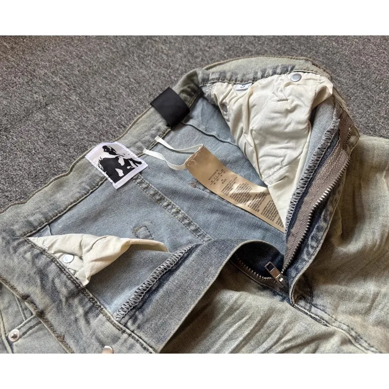Совершенно новые джинсы rick washed blue с карманом на молнии - Фотография_3