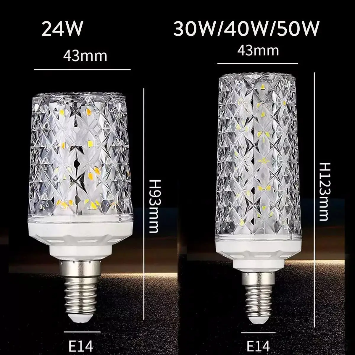 E14 e27 led кукурузная лампочка - Фотография_2