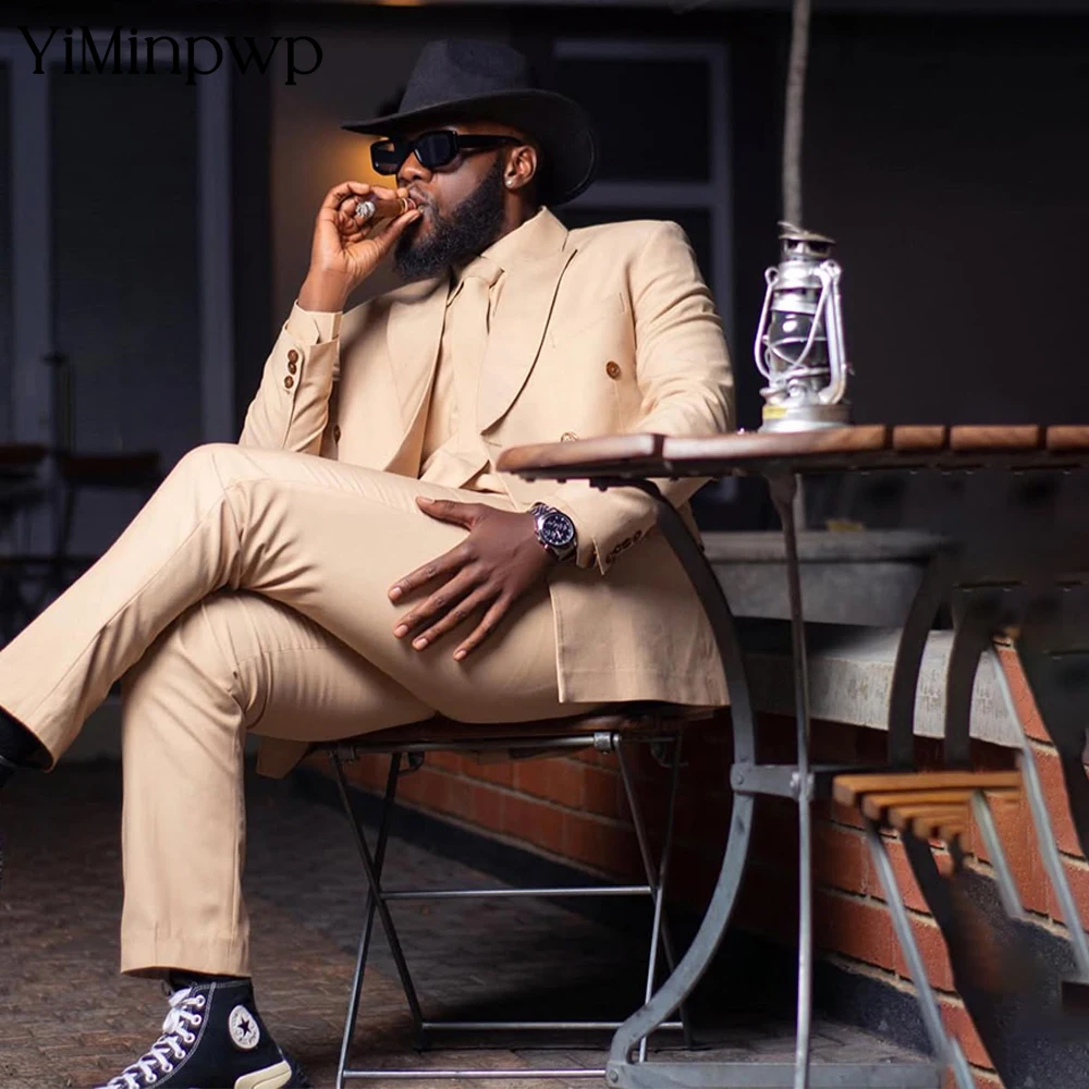 Yiminpwp мужские костюмы цвета слоновой кости