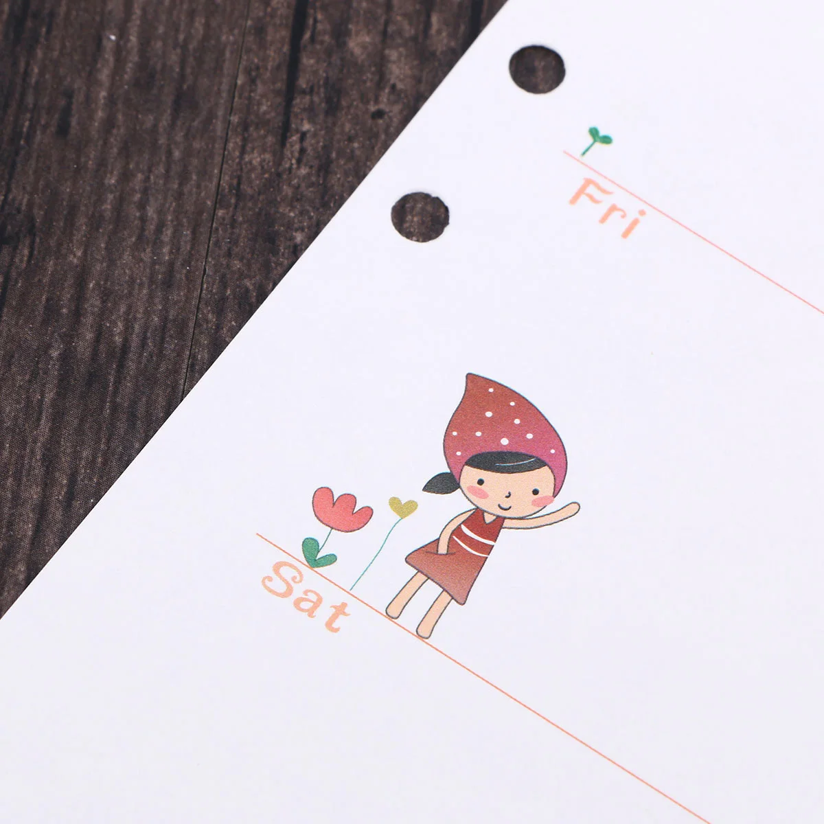 Красочные a5 6 отверстий вкладыши - Фотография_5