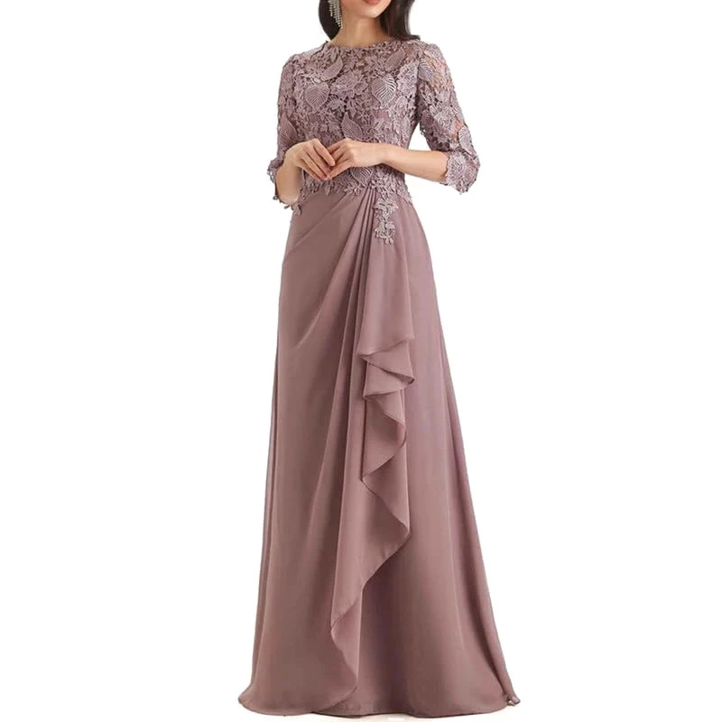 Элегантное кружевное платье с аппликацией - Фотография_3