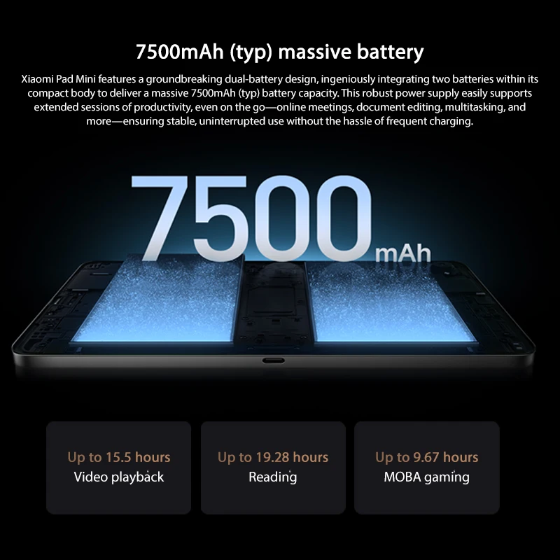【brand+】xiaomi pad mini global version mediatek dimensity 9400+ 8 - Фотография_6