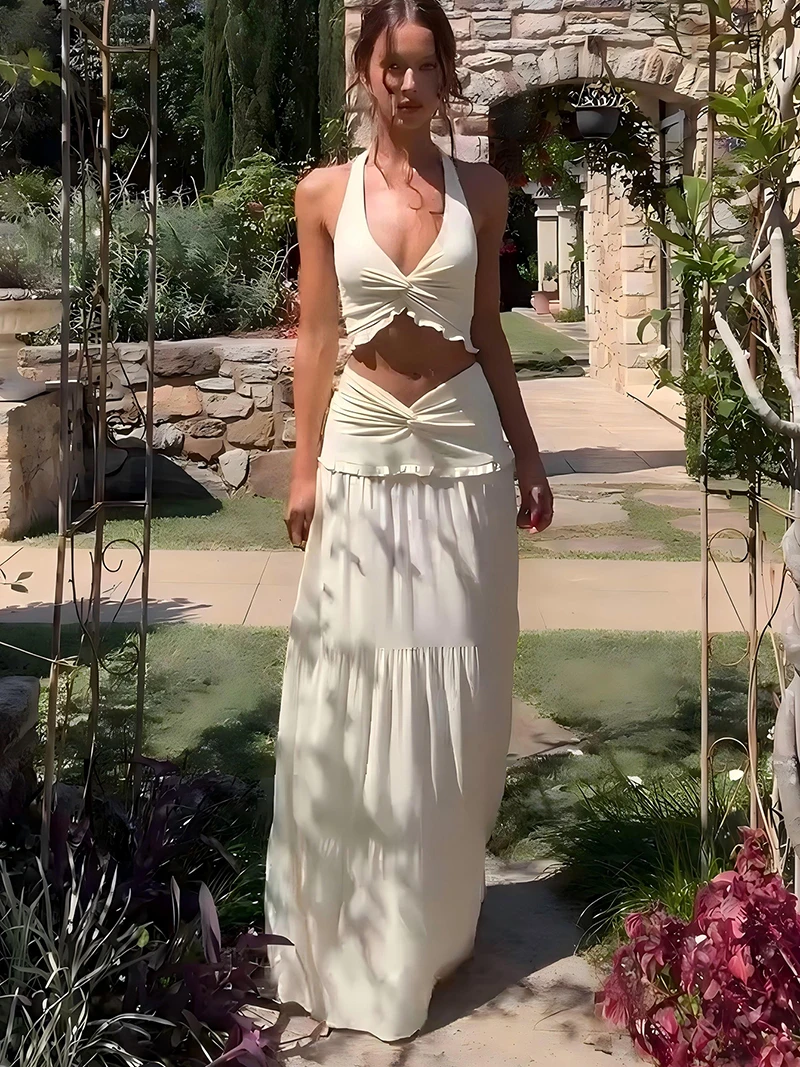 Dgluke укороченный топ и длинная юбка - Фотография_2