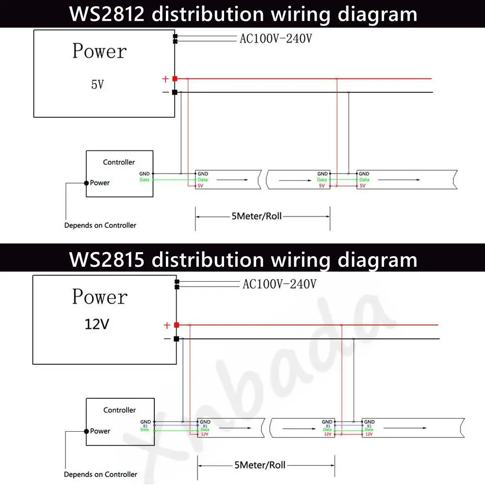 1-3 м ws2812b ws2815 светодиодная - Фотография_3