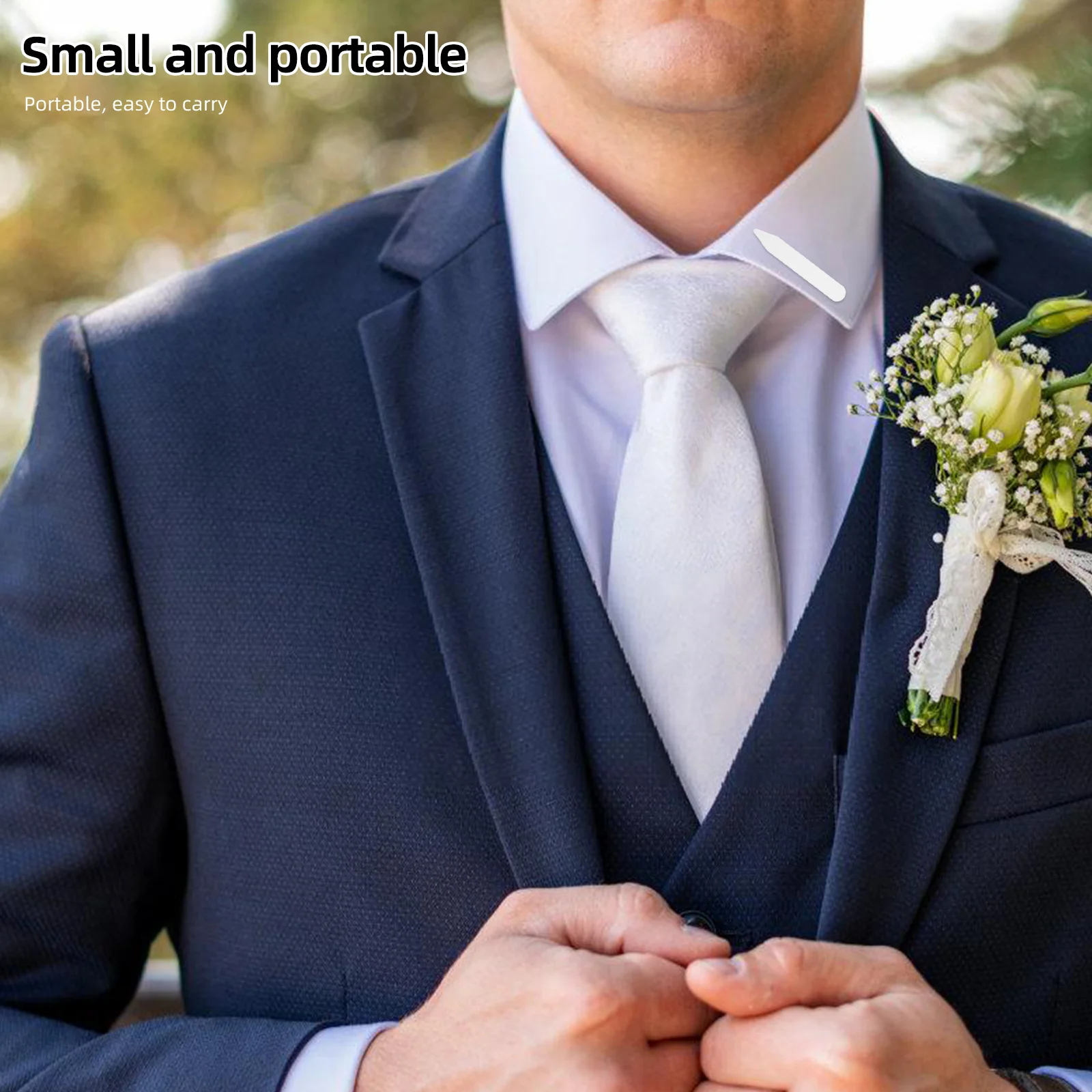 Воротник, белая пластиковая рубашка - Фотография_5