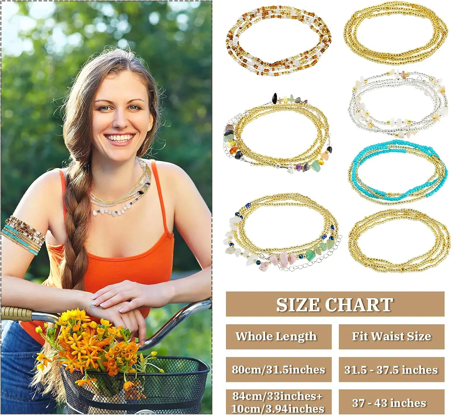 7 pieces waist beads for women - Фотография_3