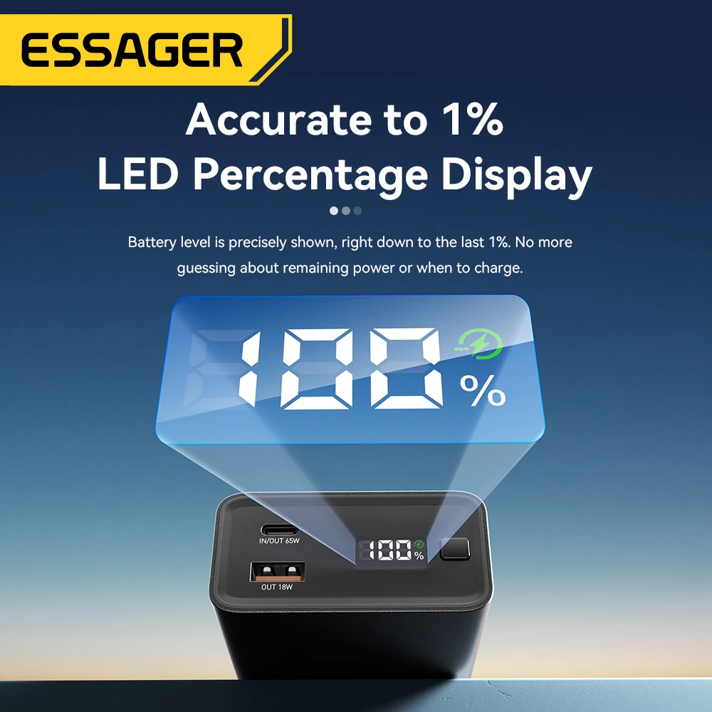 Essager power bank 20000 мач портативный - Фотография_5