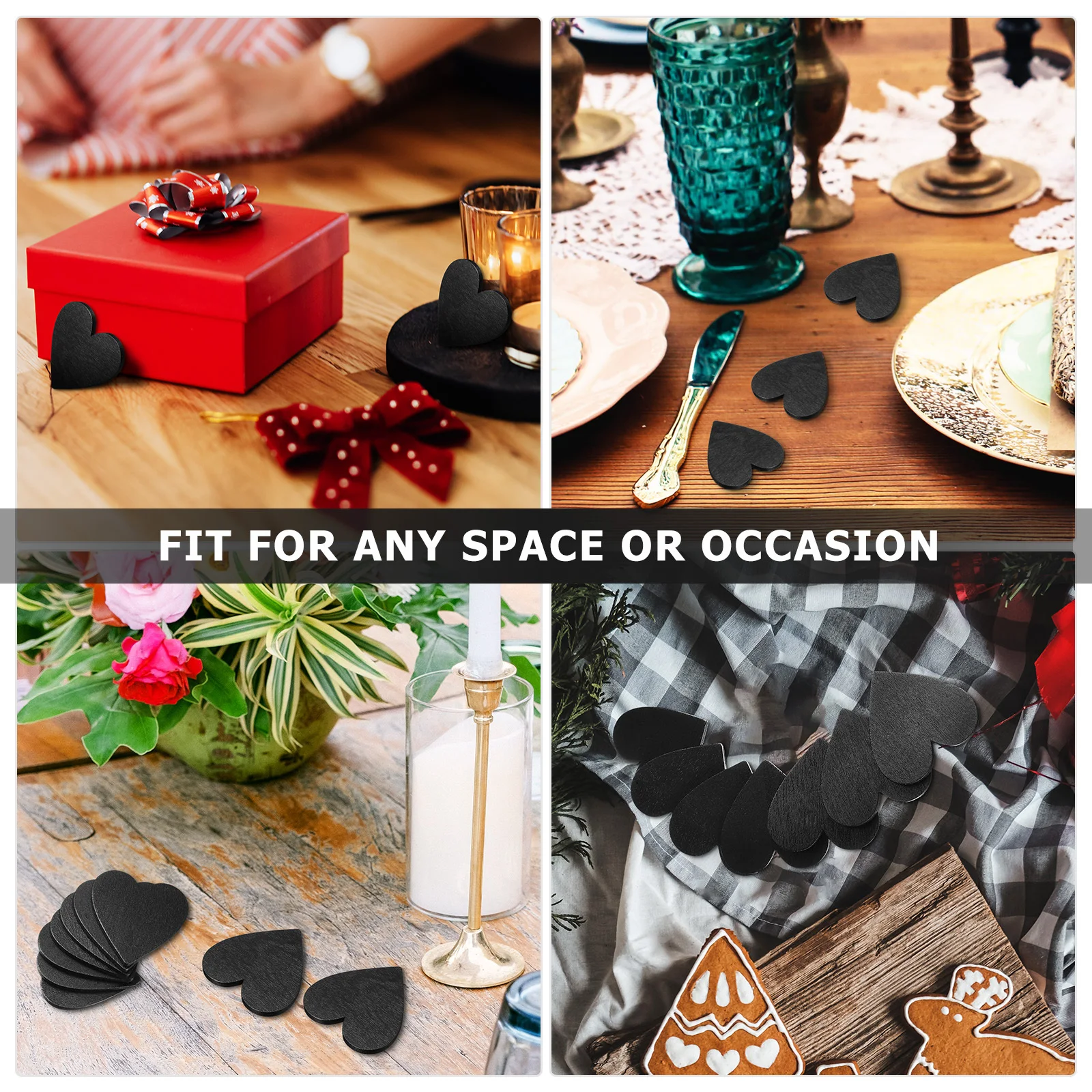 Деревянные диски в форме сердца - Фотография_3