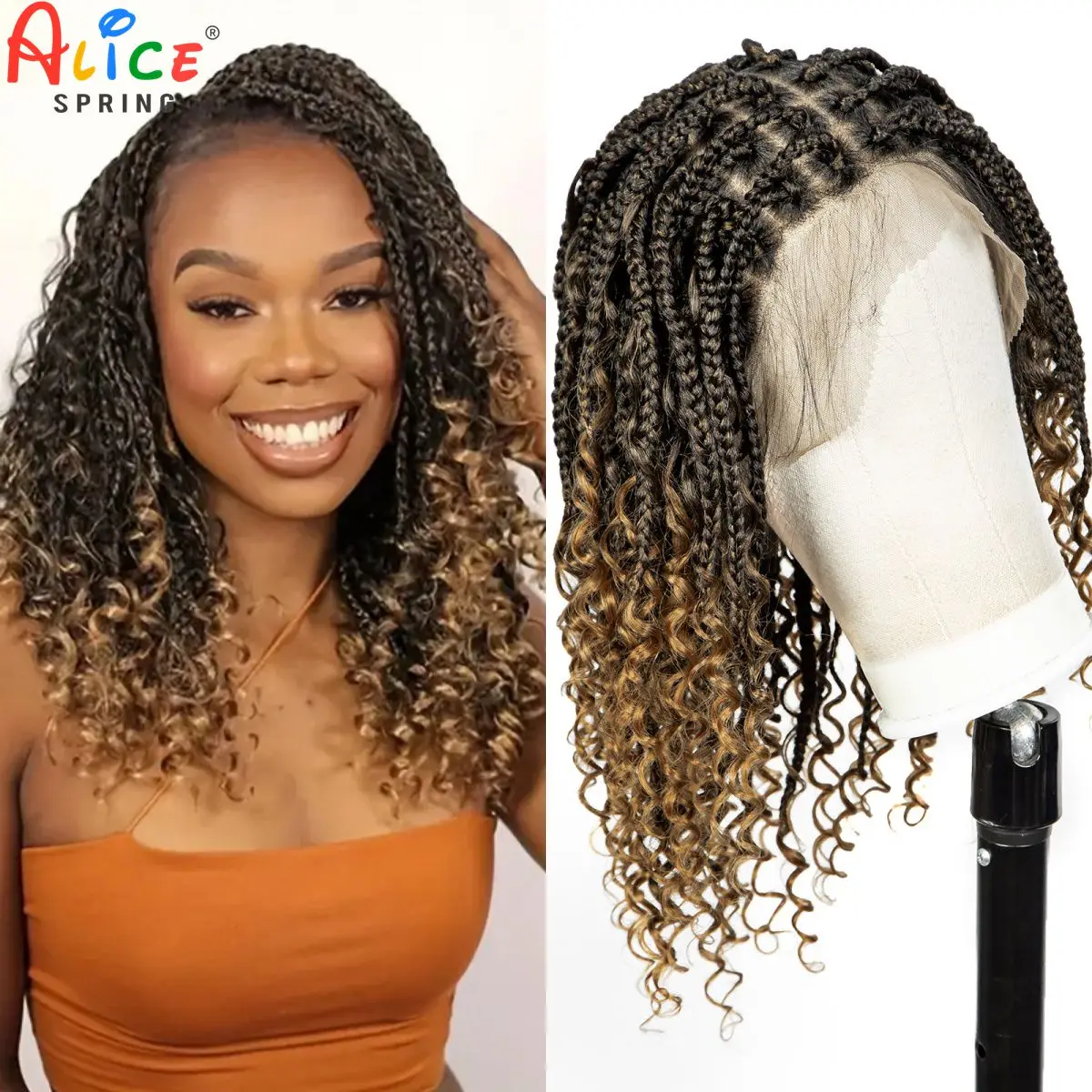Ombre knotless box плетеные парики
