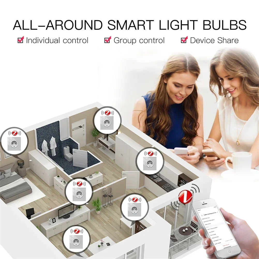 Moes zigbee настенная розетка wifi - Фотография_3