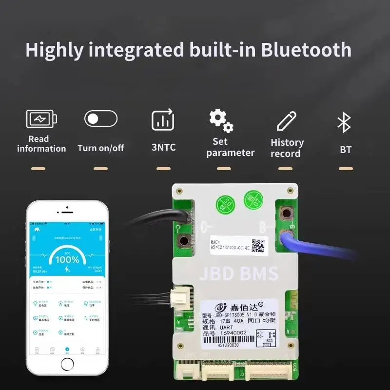 7s ~17s jbd bluetooth smart bms - Фотография_2