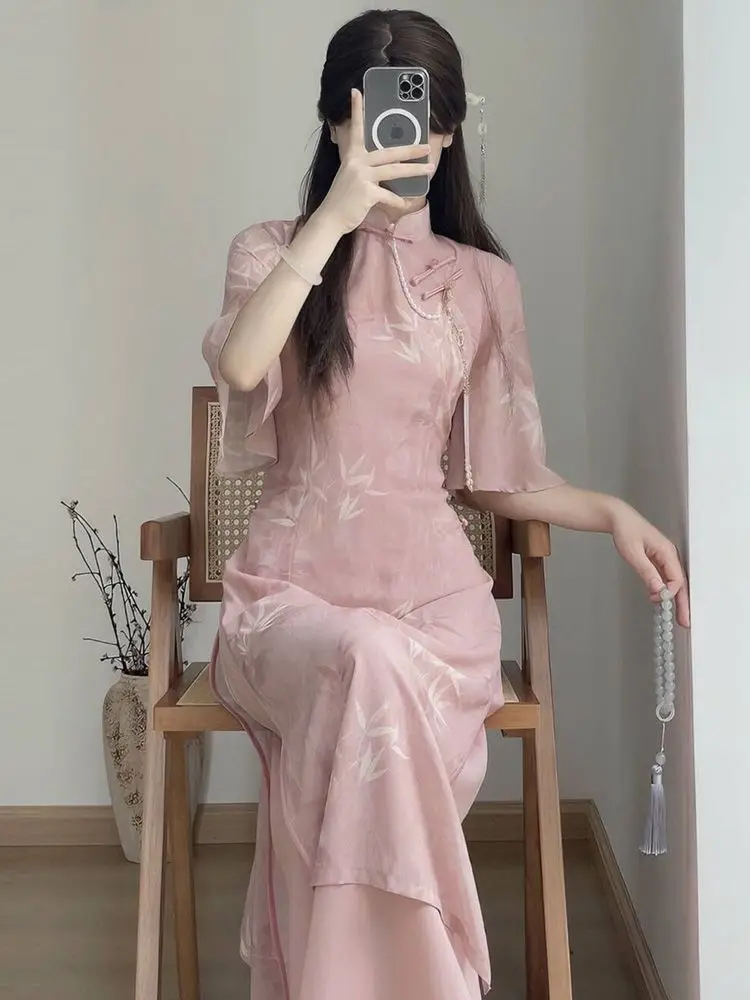 Женское винтажное платье-ципао - Фотография_3