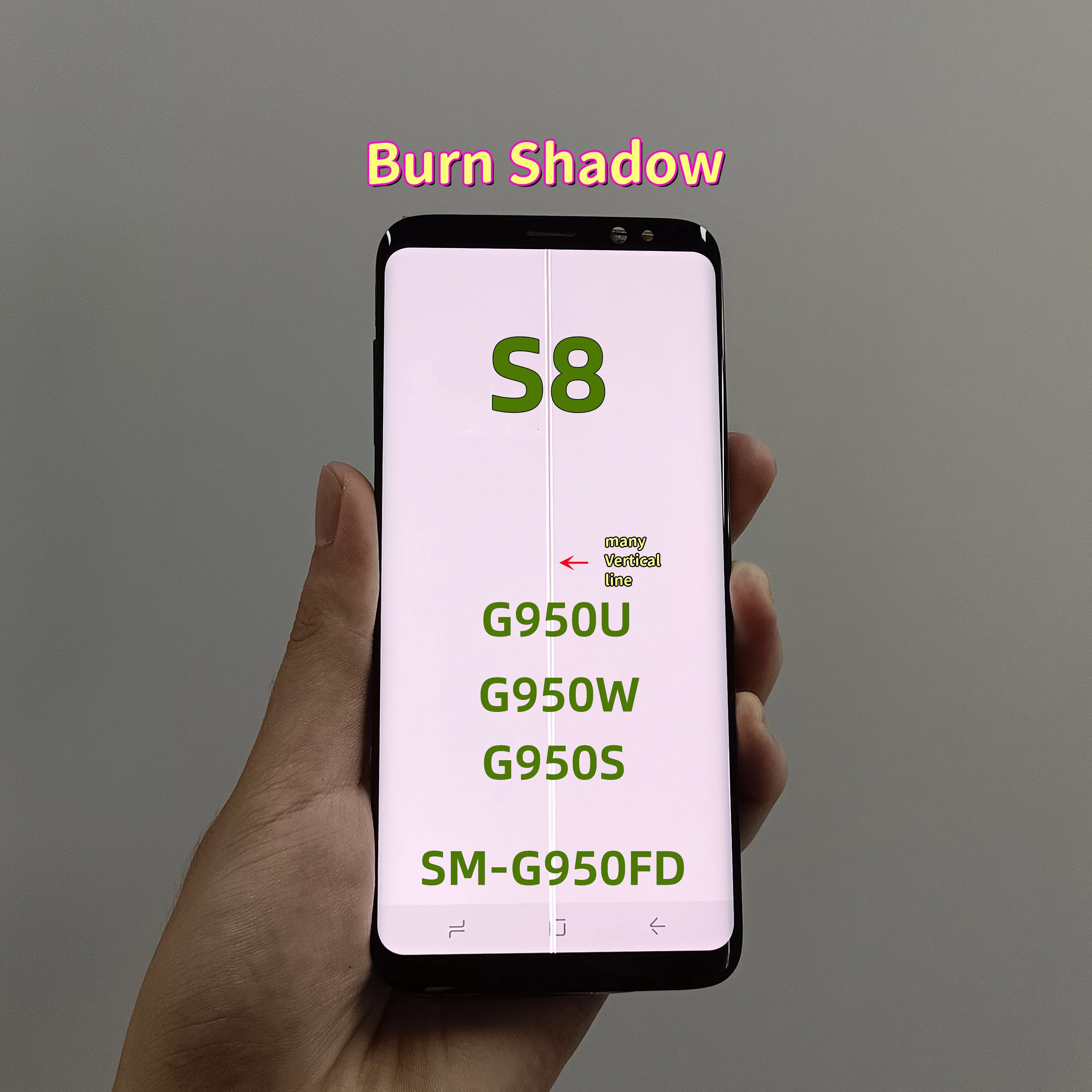 Amoled для samsung galaxy s8 жк-дисплей с дефектом 5