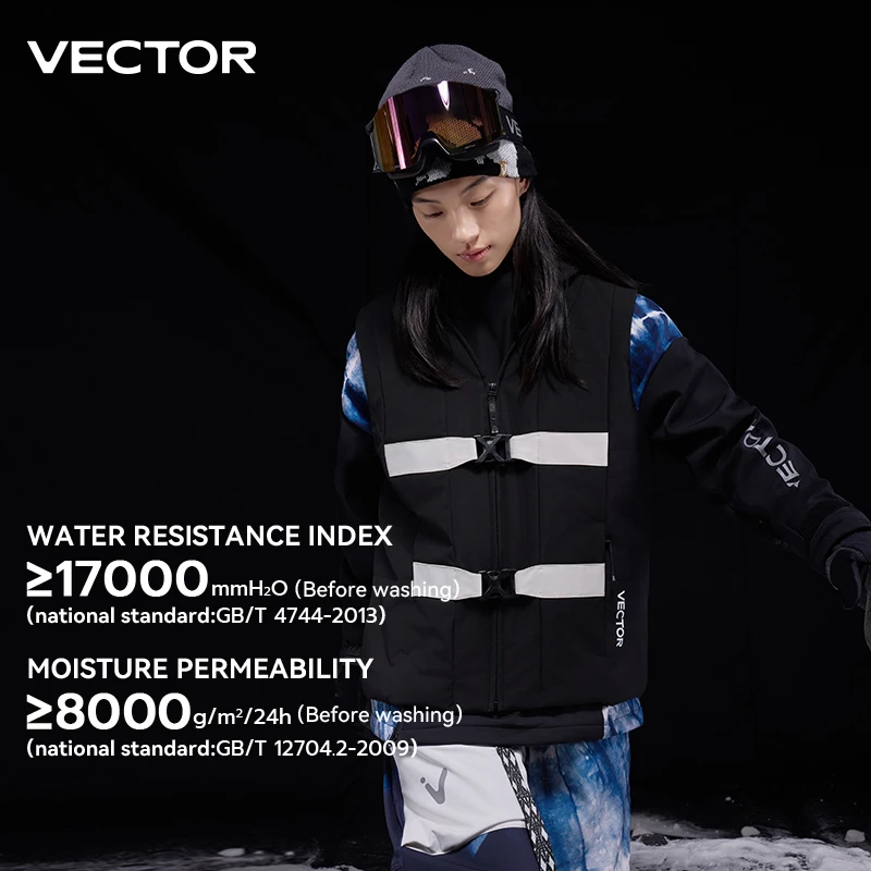 Vector p хлопковый лыжный жилет с передней частью - Фотография_3