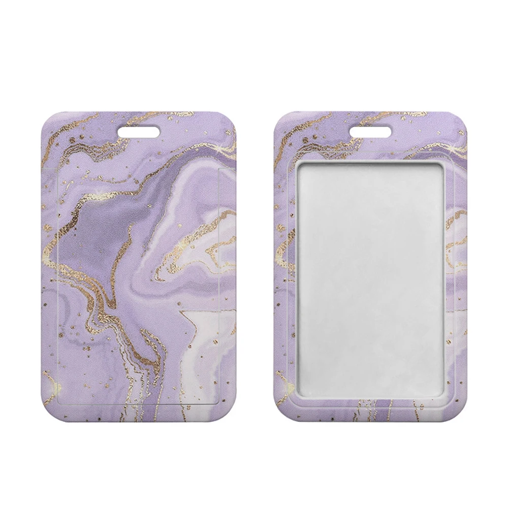 Простой держатель для карт с мраморным сердцем и радугой - Фотография_2