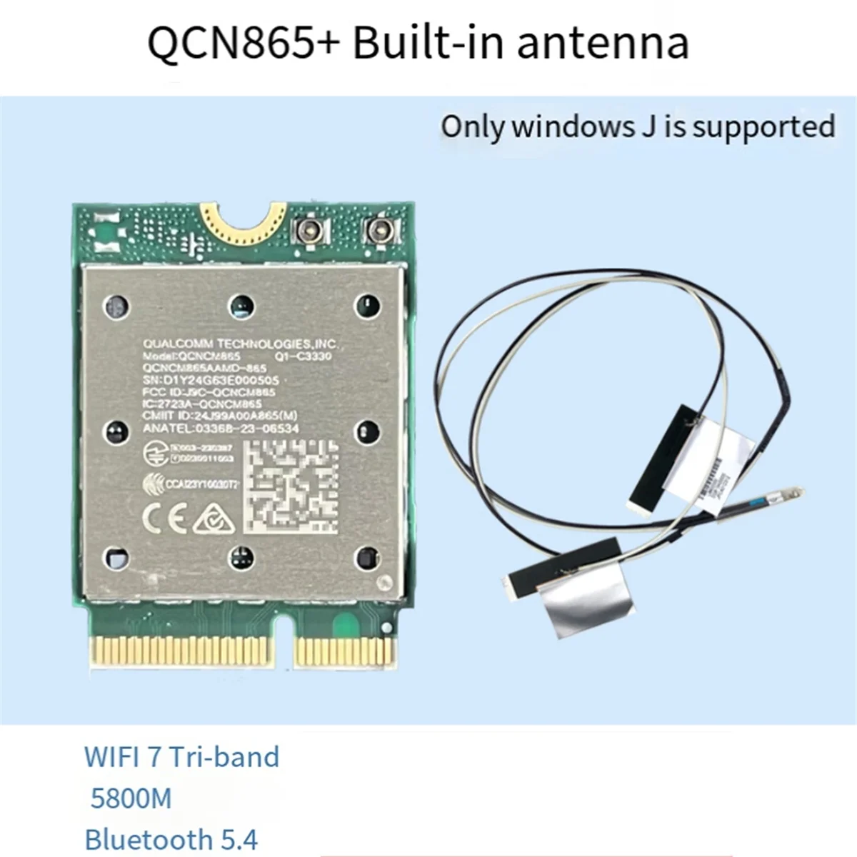 A65i wifi7 tri band qcncm865 bluetooth 5 - Фотография_2