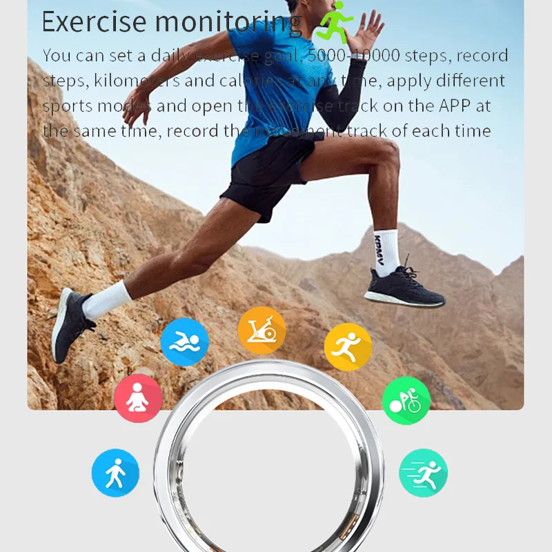 Смарт-кольцо с инкрустацией бриллиантами - Фотография_5