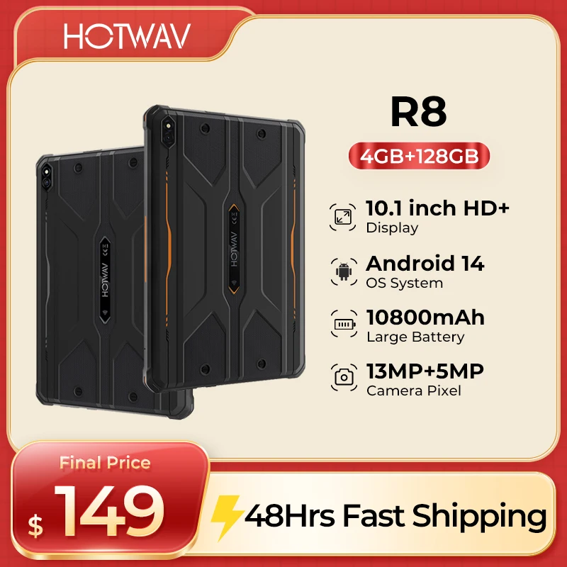 Прочный планшет hotwav r8