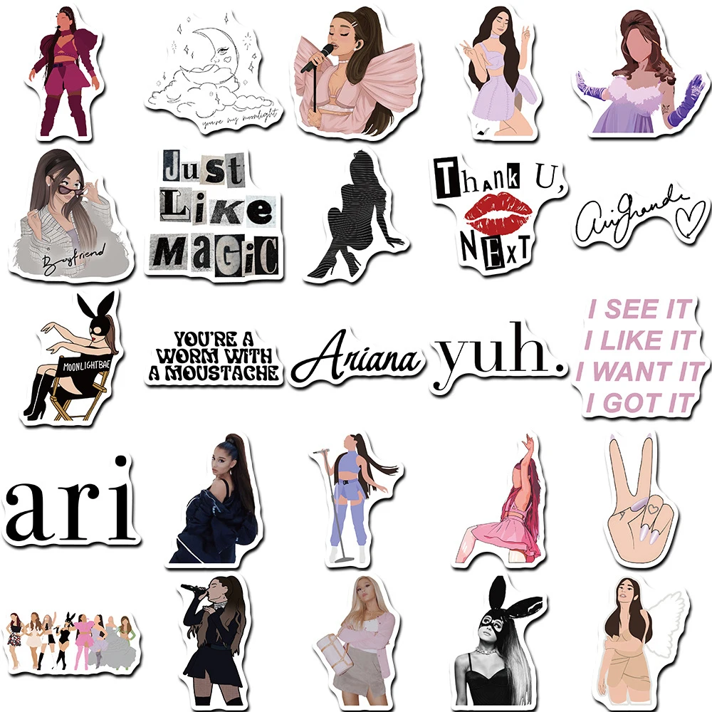 Наклейки с известной певицей арианой гранде для гитары - Фотография_5