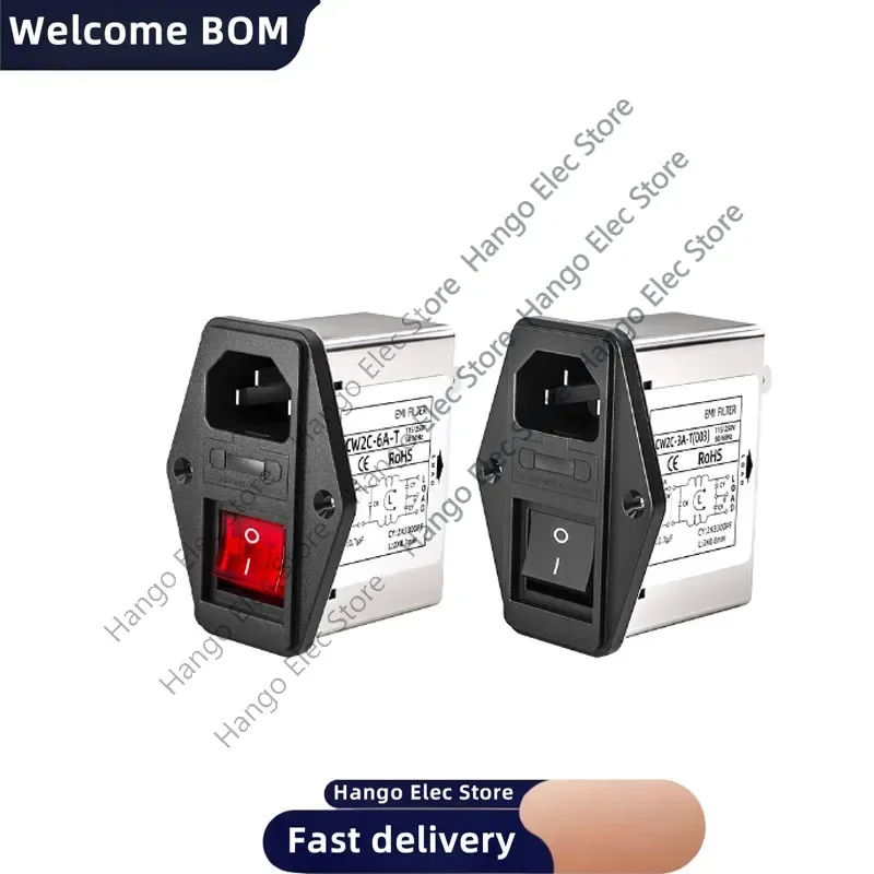 Силовой фильтр розетки iec emi