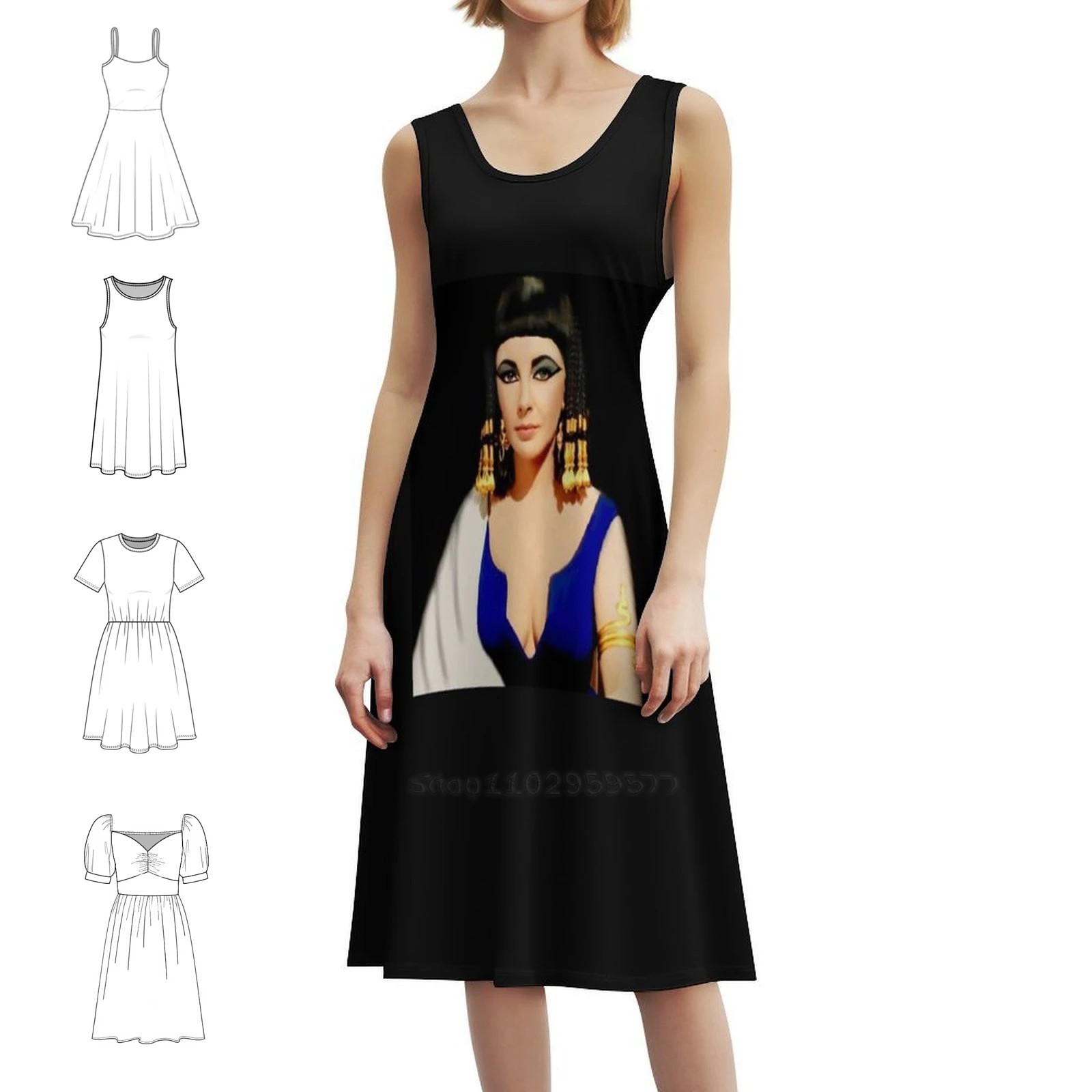 Классическое богемное платье без рукавов queen of the nile для женщин