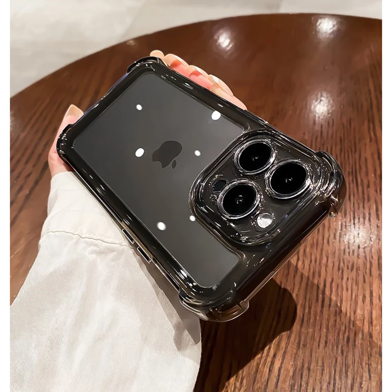 Роскошный прозрачный силиконовый чехол для телефона для iphone 17 - Фотография_5