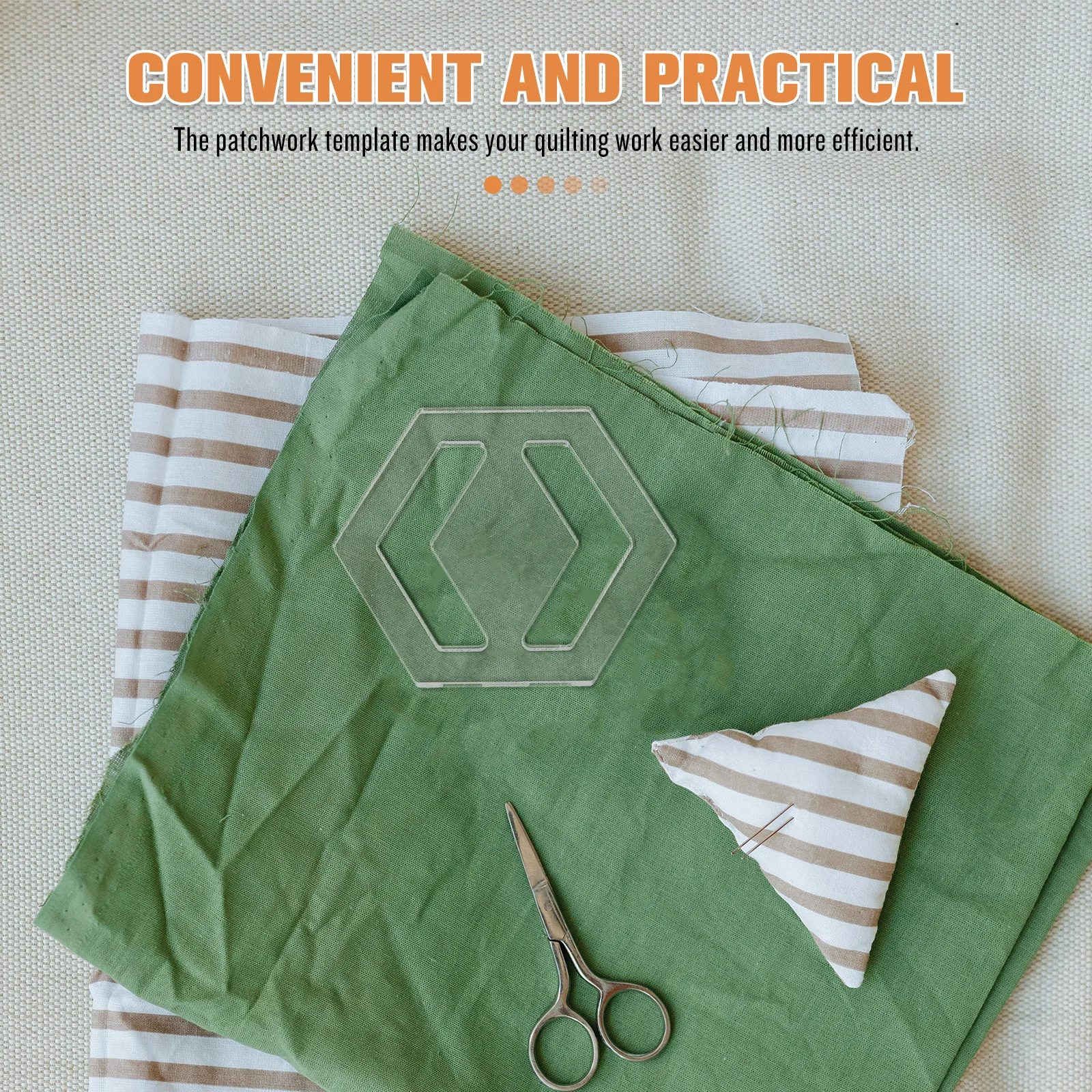 Акриловые шестиугольные шаблоны для квилтинга - Фотография_2