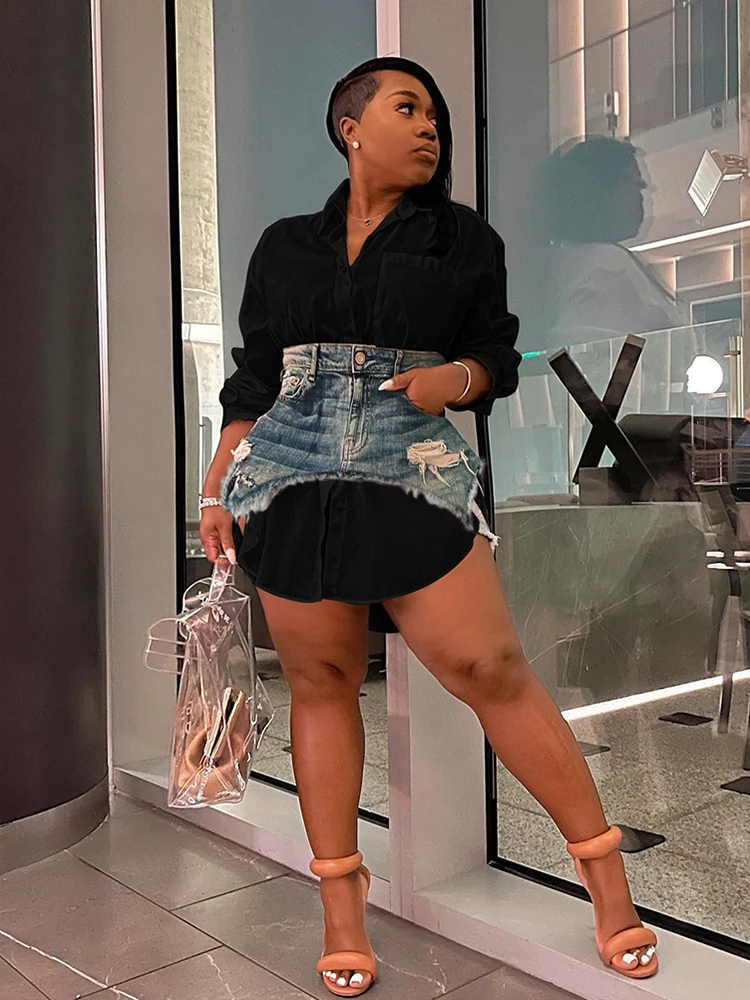 Simenual однотонная осенняя рубашка - Фотография_3