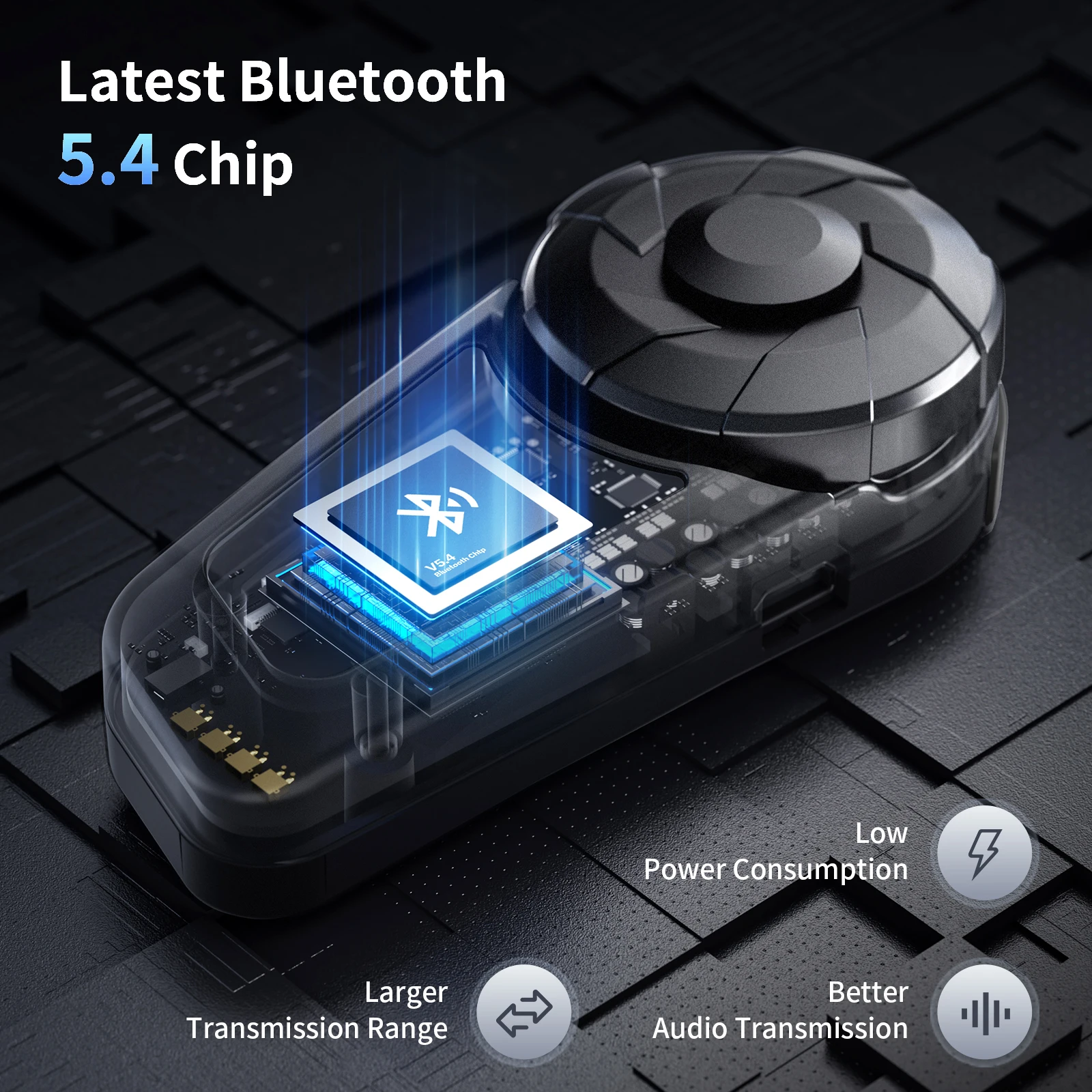 Fodsports fx-s bluetooth-гарнитуры для шлема мотоциклетный домофон bt 5 - Фотография_2