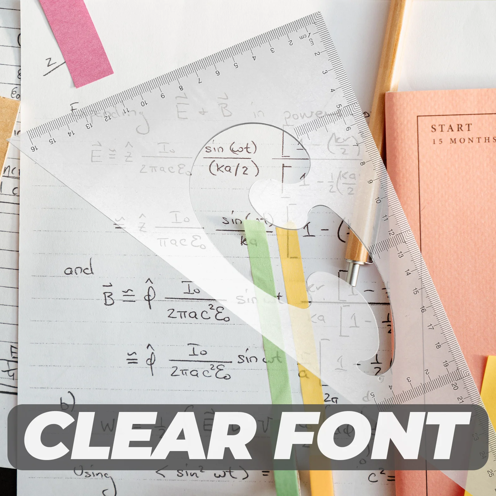 Пластиковые треугольные линейки