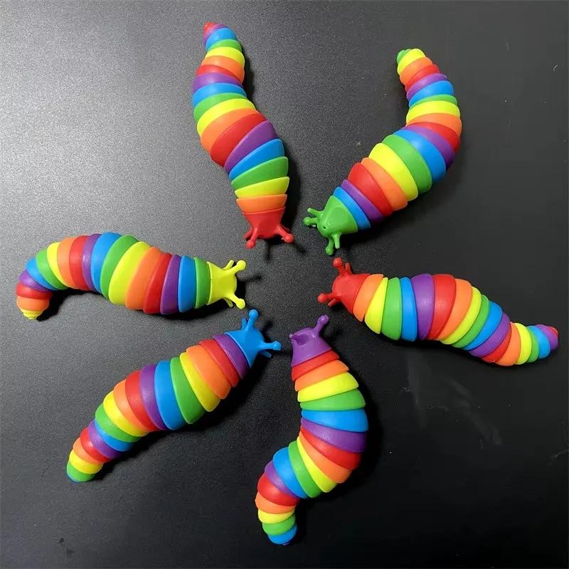Красочная игрушка-слип-улитка - Фотография_5