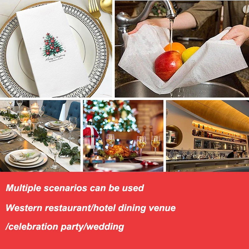 Салфетки без пыли с узором рождественской елки - Фотография_2